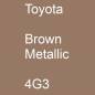 Preview: Toyota, Brown Metallic, 4G3.